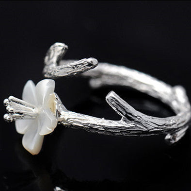White Cherry Blossom Ring