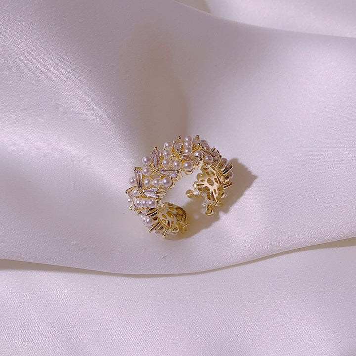 Eliora Crystal Pearl Ring