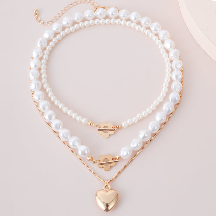 Innocent Heart Pearl Layering Neckalce