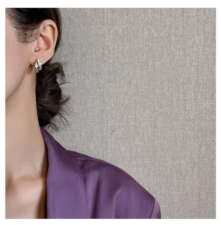 Double Layered Patchwork Earrings