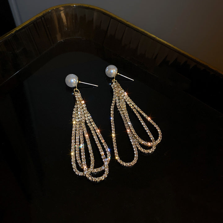 Pearl Tassel Earrings