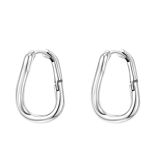 Sterling Silver Simple Geometric Earrings