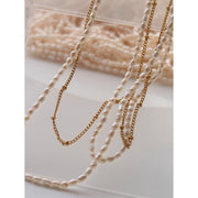 Natural Pearl Stacking Necklace