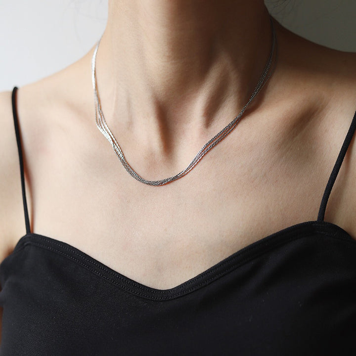 Gold Thread Layered Necklace