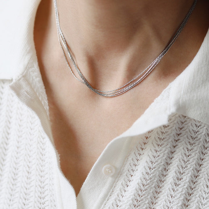 Gold Thread Layered Necklace