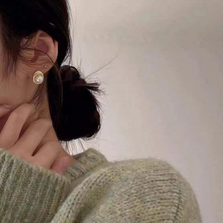 Melting Pearl 925 Sterling Silver Earrings