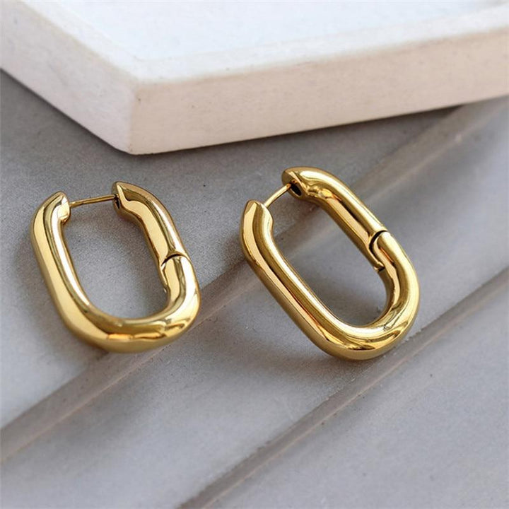 Classic O-Shaped Hoop Earrings