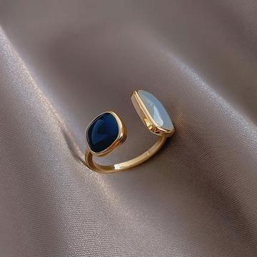 Elegant Sapphire Open Ring