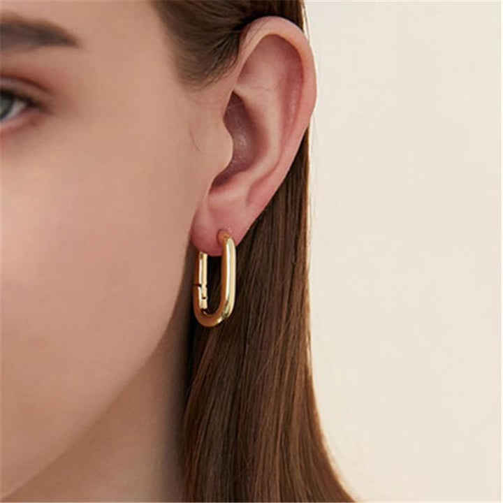 Classic O-Shaped Hoop Earrings