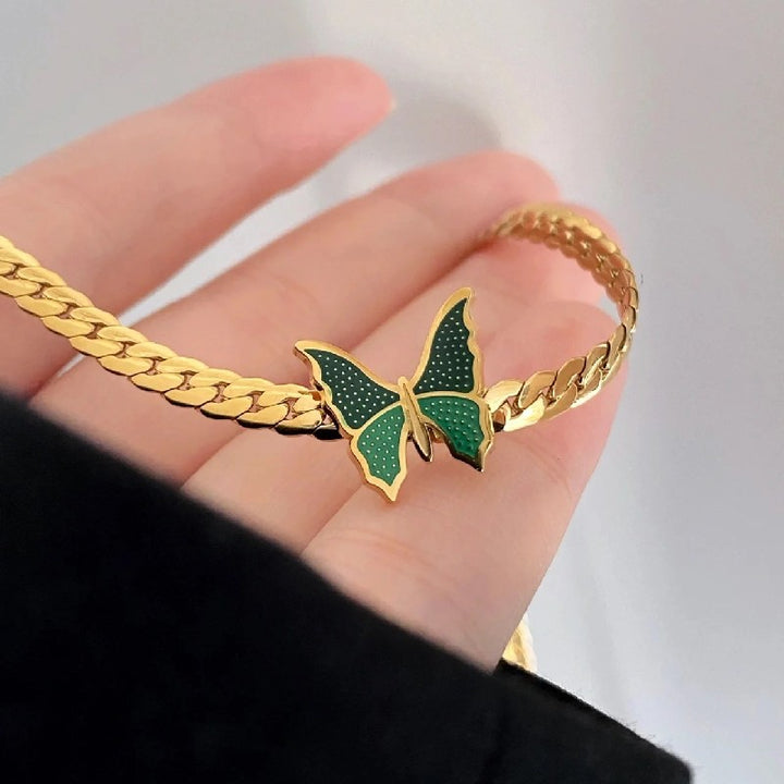 Green Butterfly Choker
