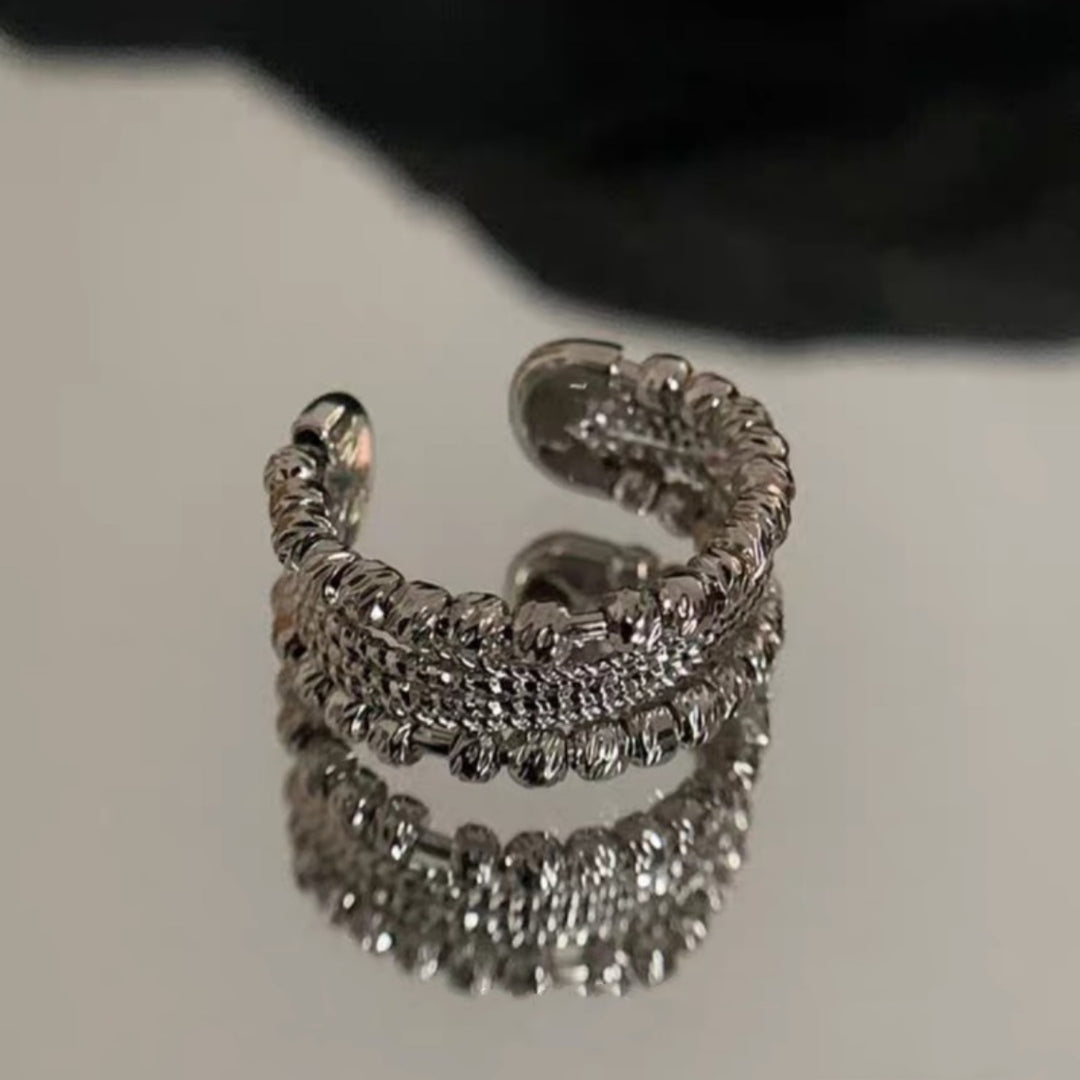 Braided Twist Open Ring