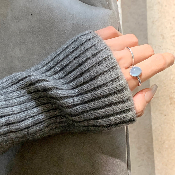 Aquamarine Sterling Silver Ring