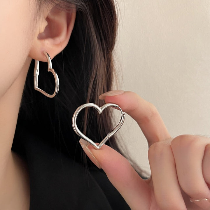 Simple Heart-Shaped Earrings