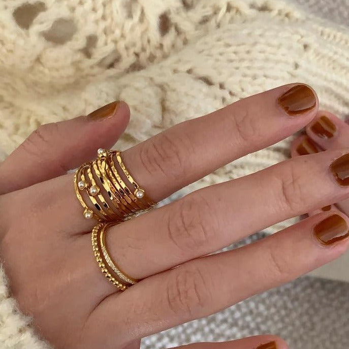 Multi-Layered Gold Ring