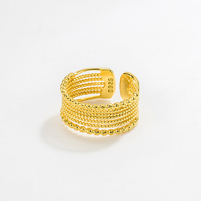 Braided Twist Open Ring