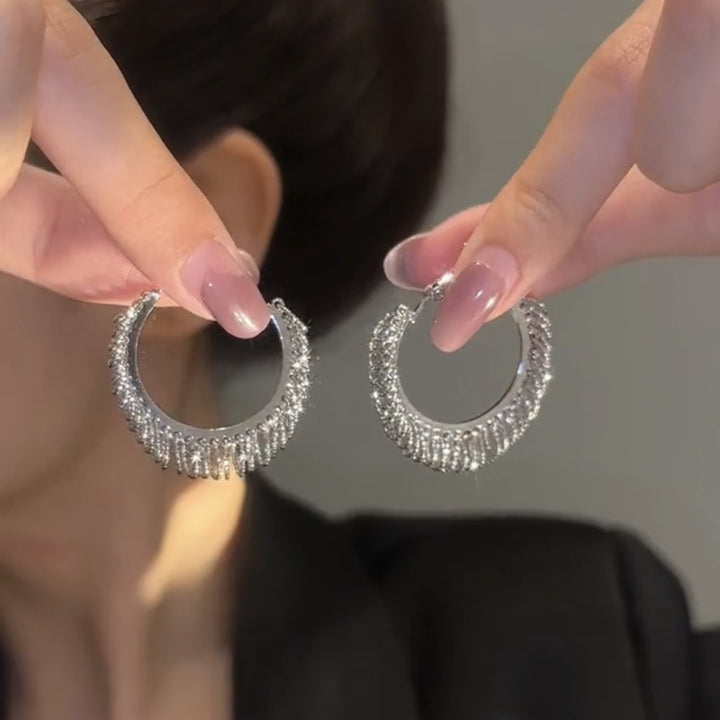Large Hoop Spirit Earrings