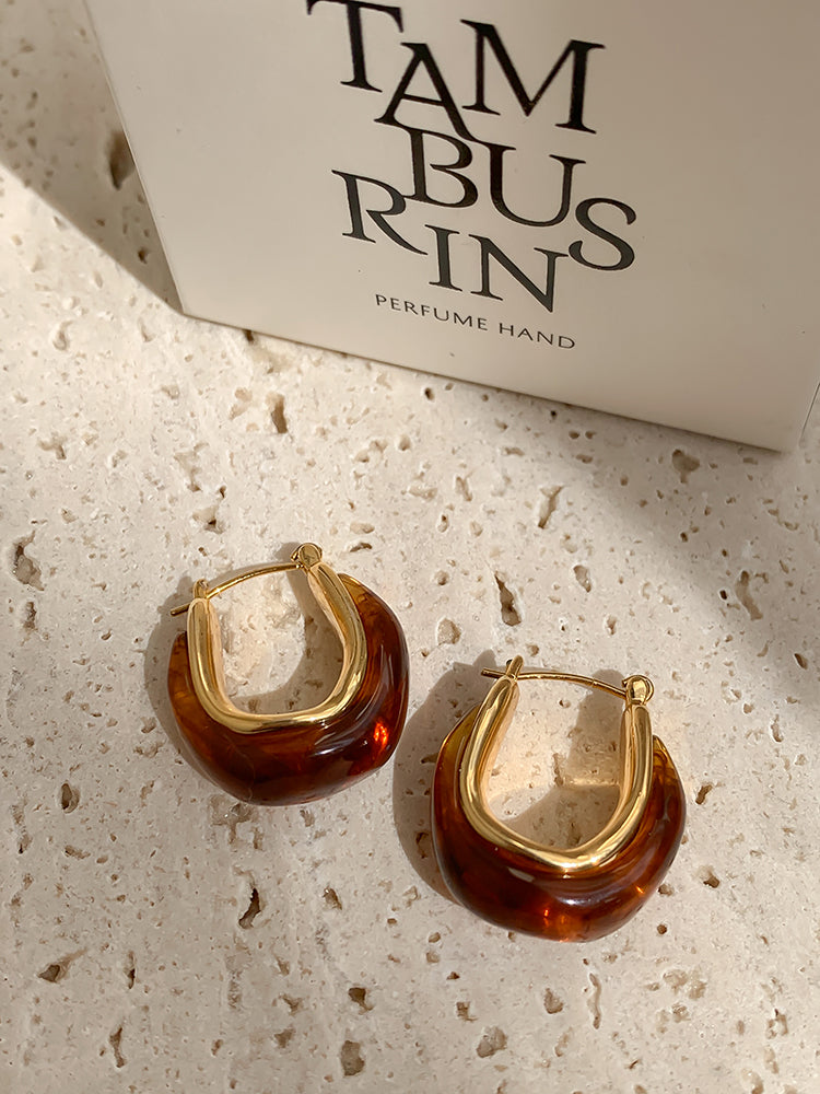 Vintage Irregular Hoop Earrings