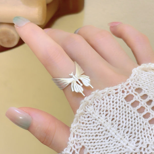 Brushed Butterfly Ring