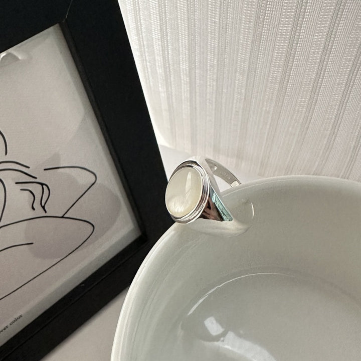 S925 Sterling Silver Pinctada Albina Ring