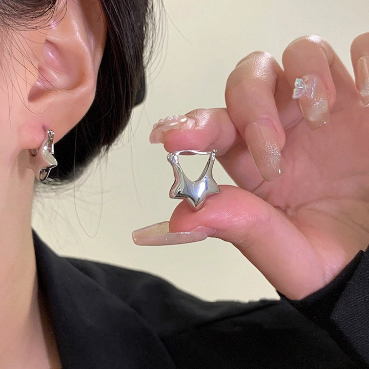 Sterling Silver Mini Star Earrings