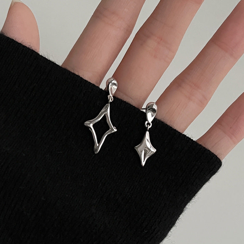 Asymmetrical Quadrangle Earrings