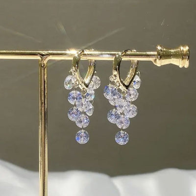 Crystal Tassel String Earrings
