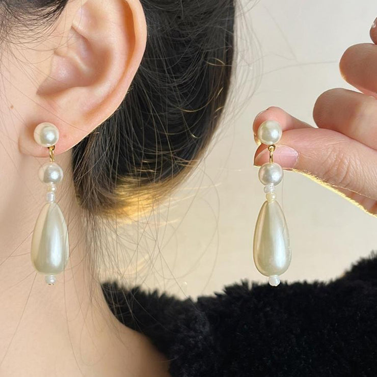 Elegant Pearl Drop Earrings