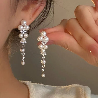 French Pearl Vintage Earrings