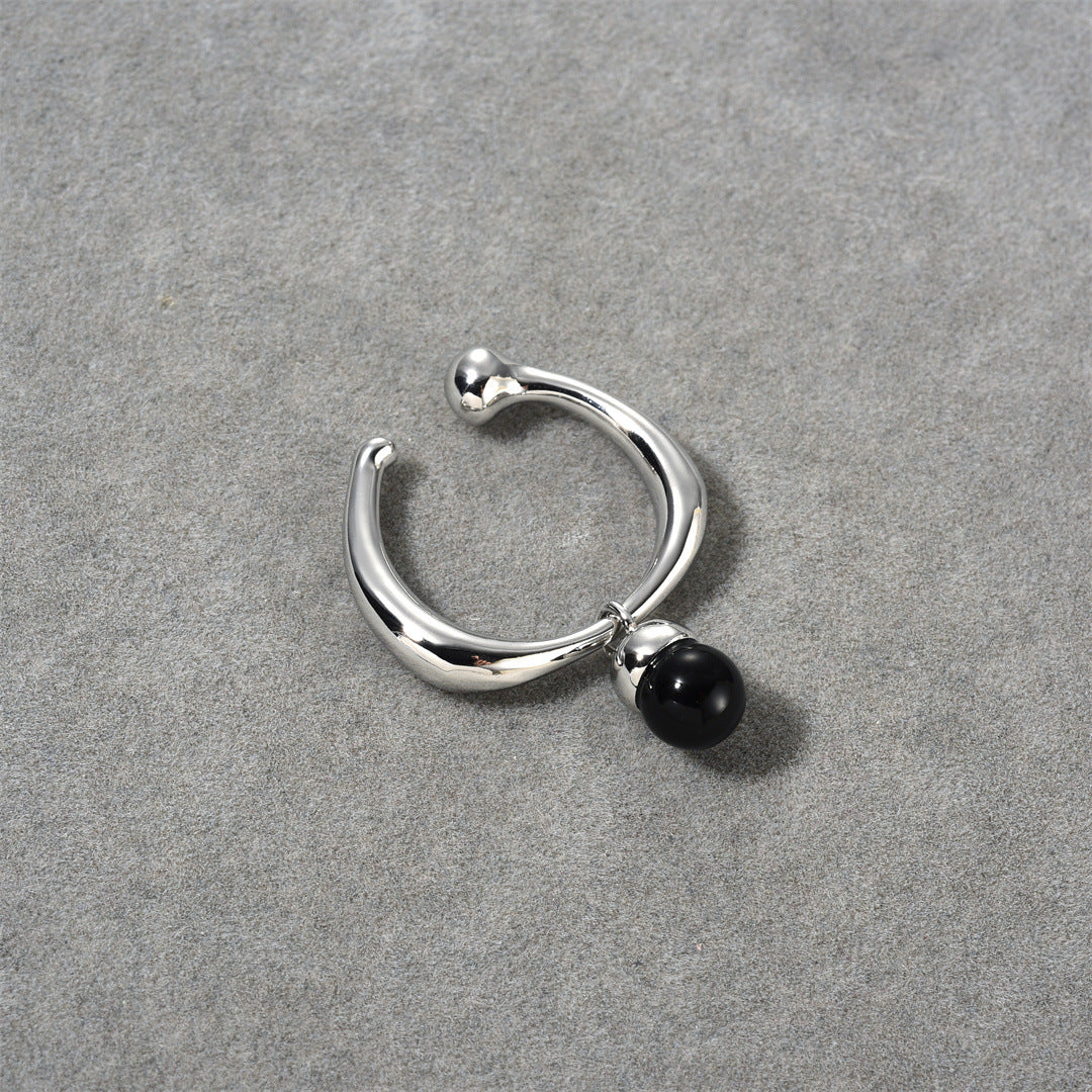 Onyx Hazelnut Ring