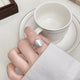 Brushed Round Ball Ring