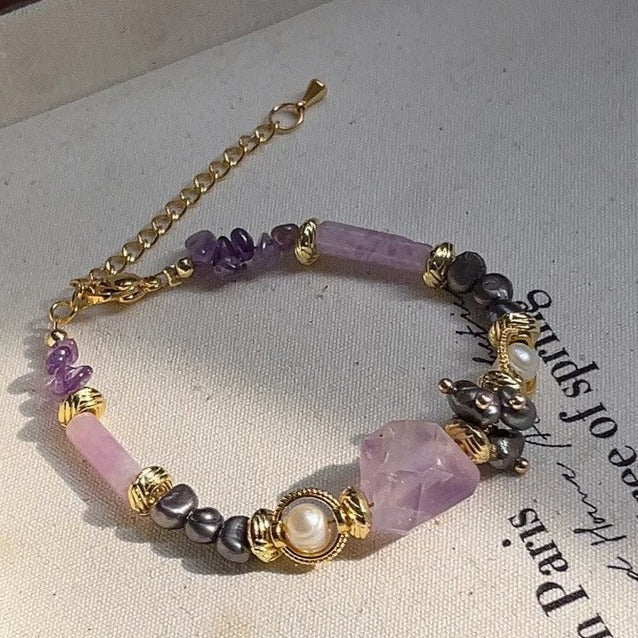 Natural Lavender Amethyst Bracelet