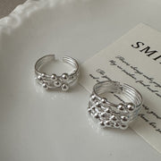 Designer Multi-Layer Line Bead Ring