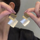 Square Clashing Earrings