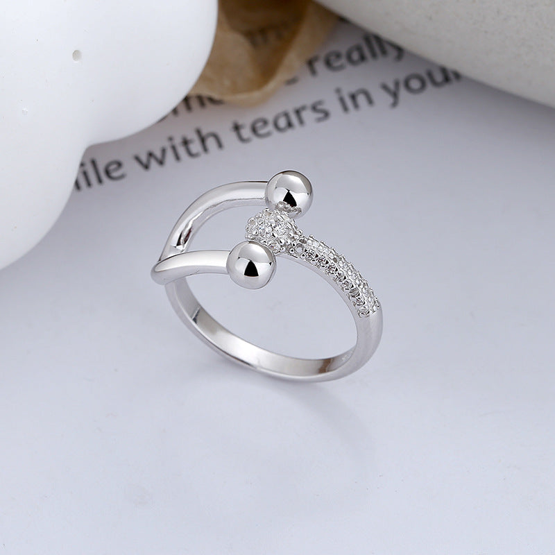 Crossover Micropavé Open End Ring Jewelry