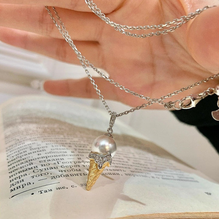 Pearl Ice Cream Necklace