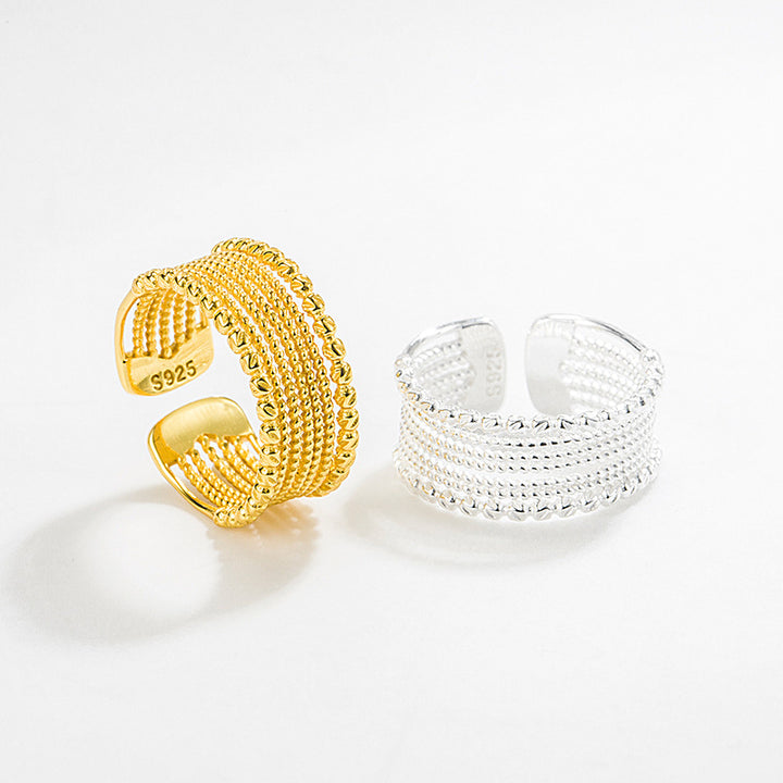 Braided Twist Open Ring