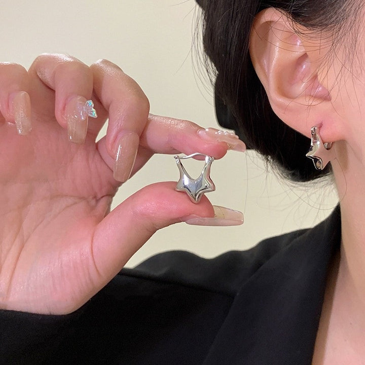 Sterling Silver Mini Star Earrings
