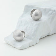 Classic Frosted Orb Earrings