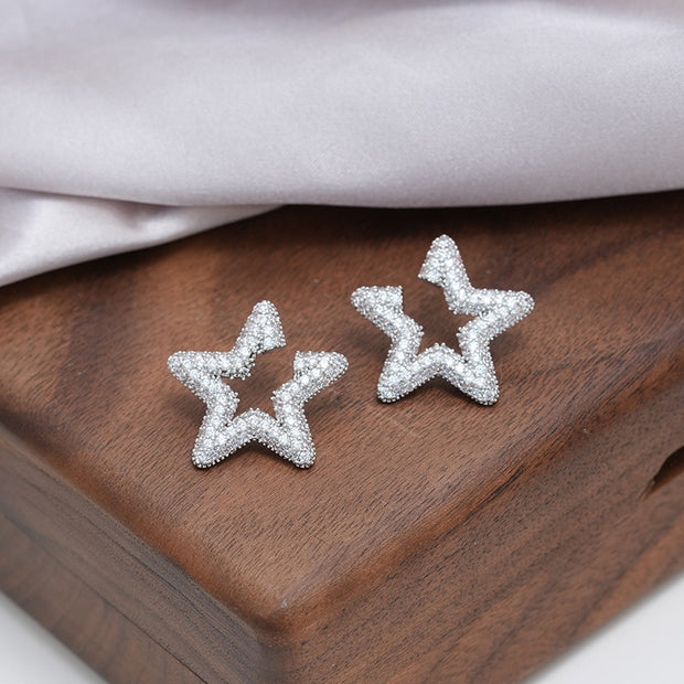 Irregular Star Glitter Earrings