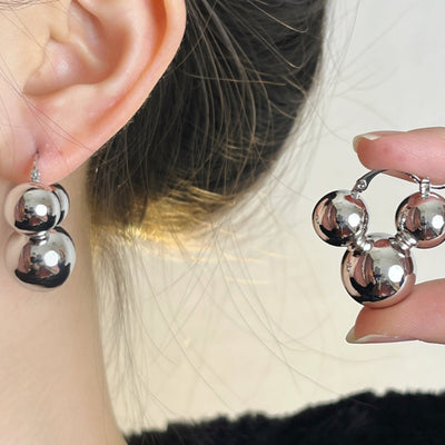 Metallic Ball Earrings