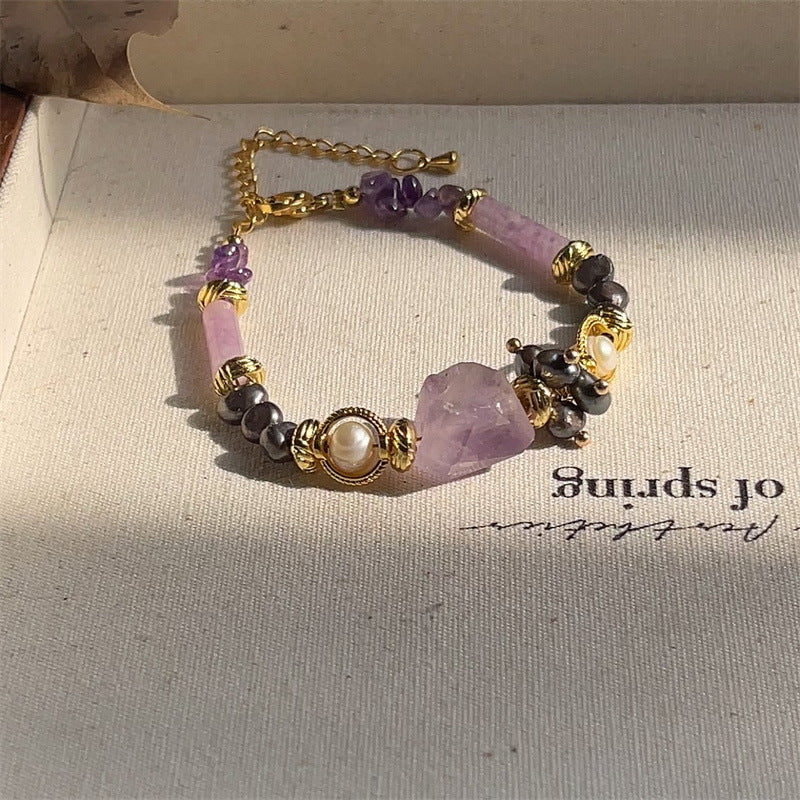 Natural Lavender Amethyst Bracelet