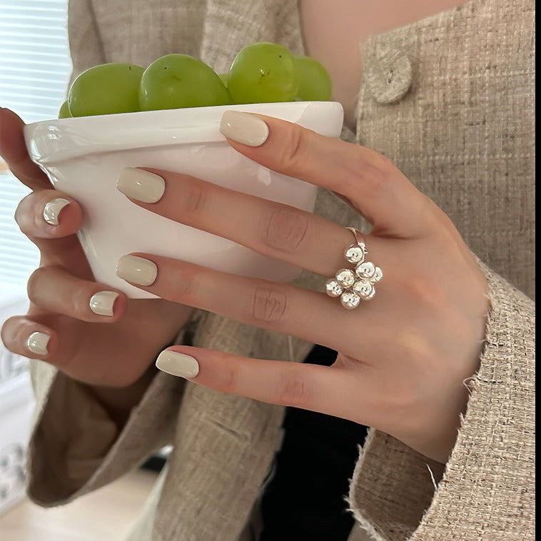 Sterling Silver Small Ball Ring