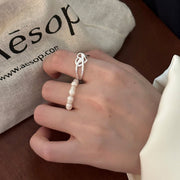 S925 Sterling Silver Intertwined Heart Ring