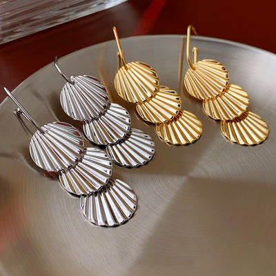 Small Metal Shell Earrings