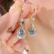 Simple Cat's Eye Drop Earrings