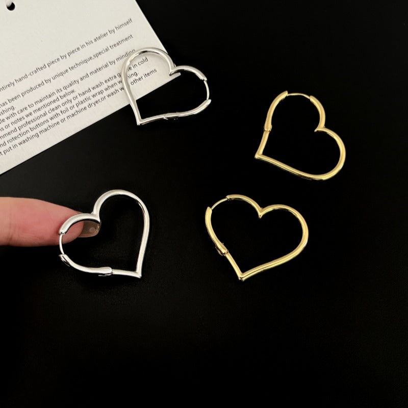 Simple Heart-Shaped Earrings