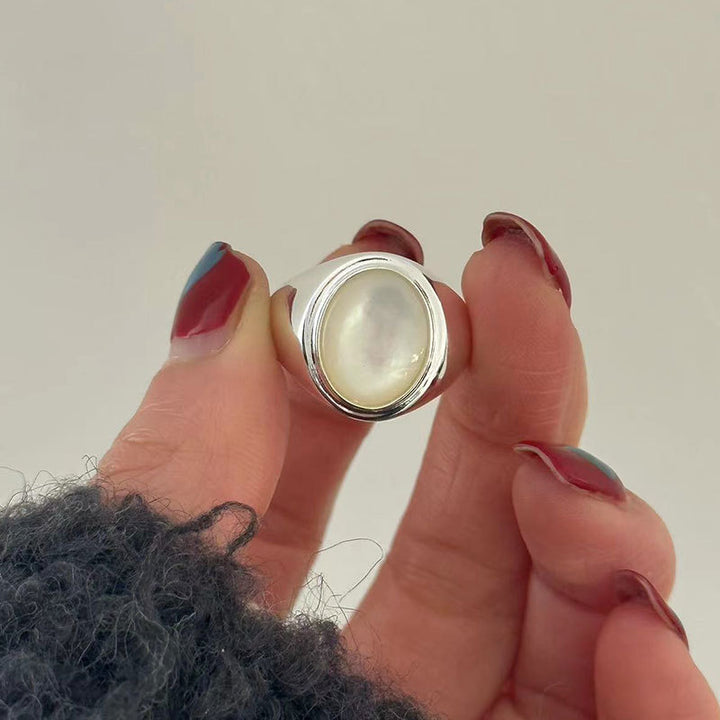 S925 Sterling Silver Pinctada Albina Ring