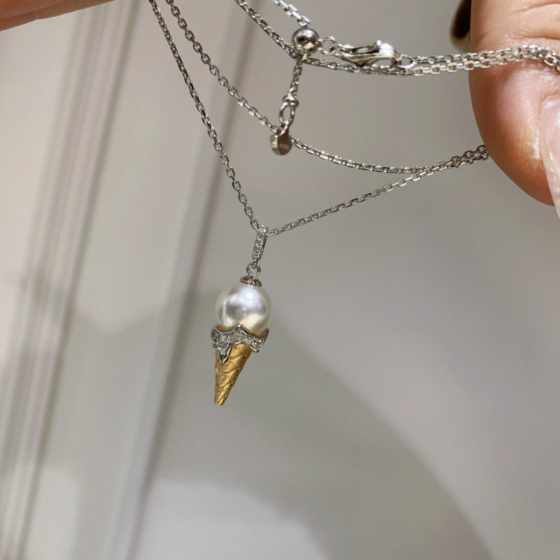 Pearl Ice Cream Necklace