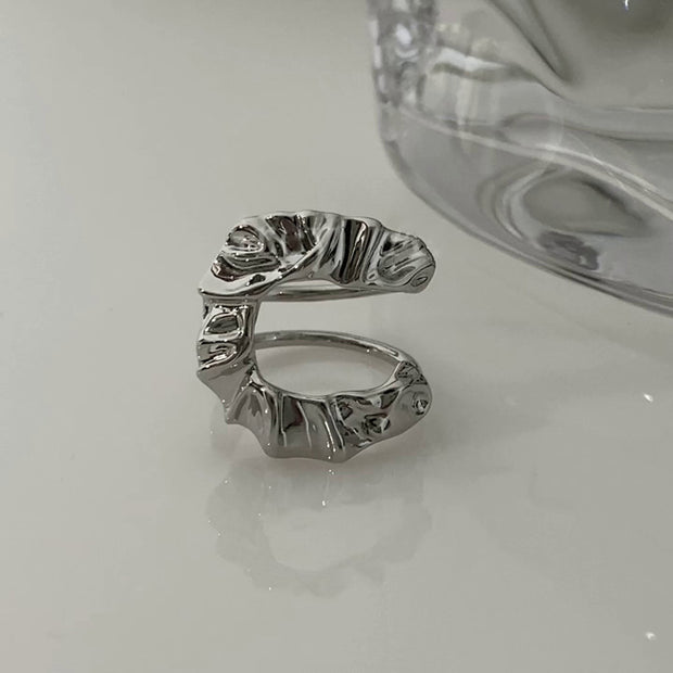 Pleated U-shaped Adjustable Ring