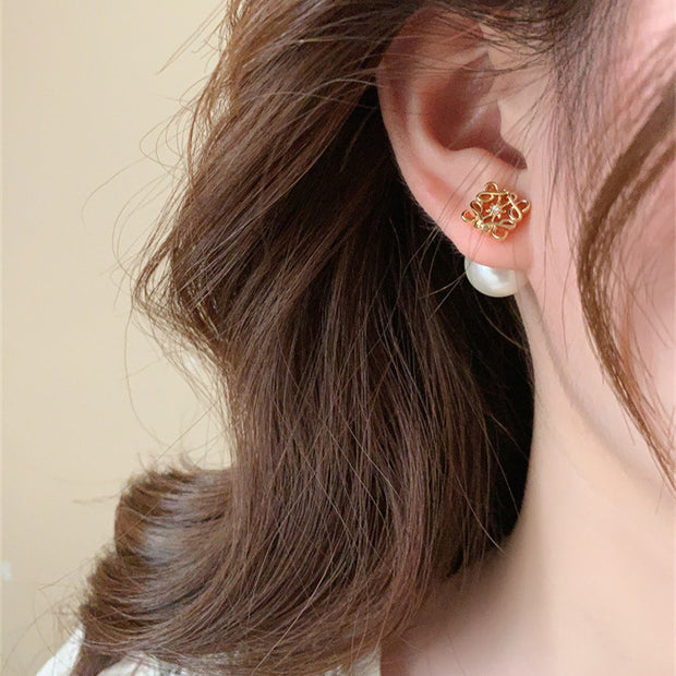 Simple Double Stud Earrings